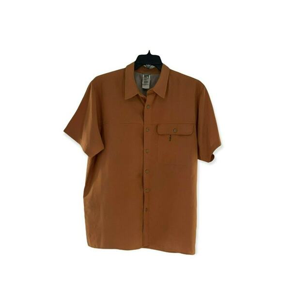 The North Face Shirt Mens XL Gingham Plaid Short Sleeve Chest Pocket Button Up - Picture 4 of 10